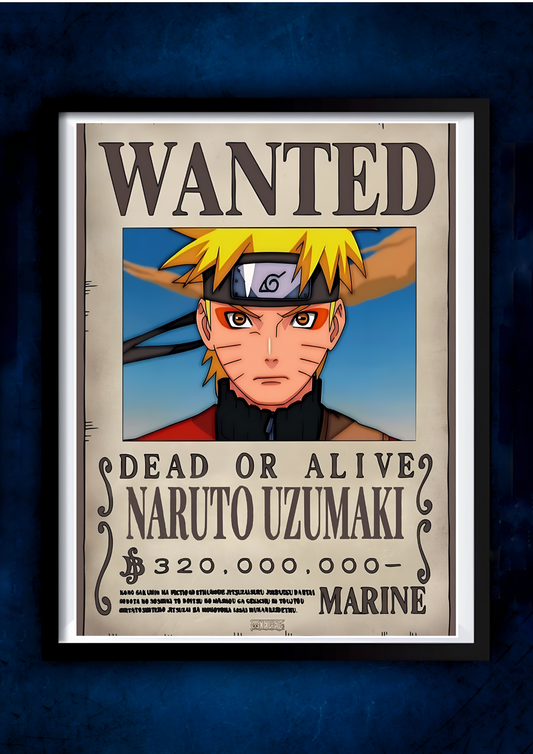 Wanted Naruto || Naruto || Anime Poster
