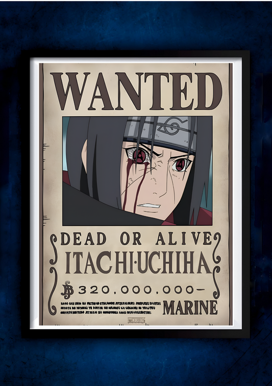 Wanted Itachi || Naruto || Anime Poster